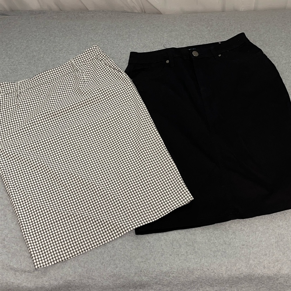 Pencil Skirt Bundle lot Medium Lexi Jeans Jules Leopold Casual Stretch